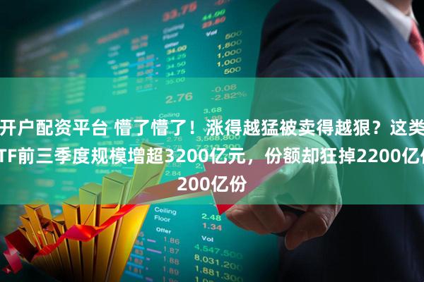 开户配资平台 懵了懵了!涨得越猛被卖得越狠?这类ETF前三季度规模增超3200亿元,份额却狂掉2200亿份